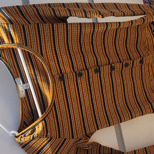 g a z e, size small, Colors, yellow, red, dark blue, and white